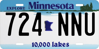 MN license plate 724NNU