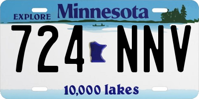 MN license plate 724NNV