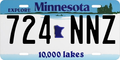 MN license plate 724NNZ