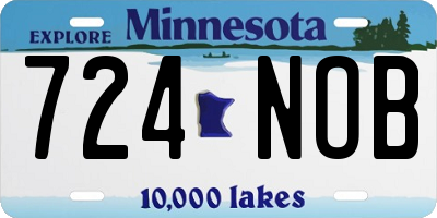 MN license plate 724NOB