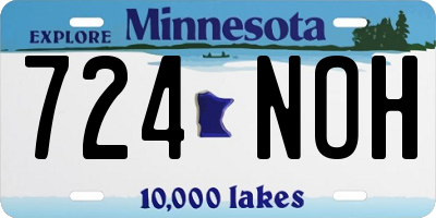 MN license plate 724NOH