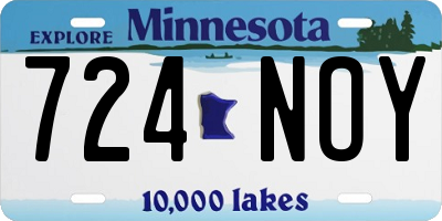 MN license plate 724NOY