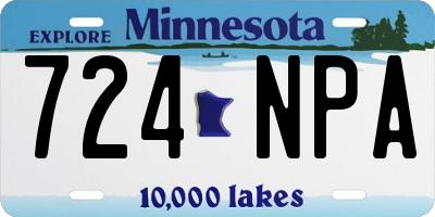 MN license plate 724NPA