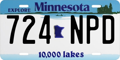 MN license plate 724NPD