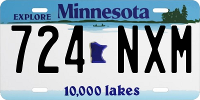 MN license plate 724NXM