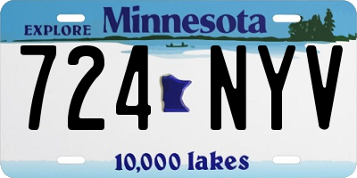 MN license plate 724NYV