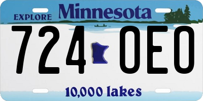 MN license plate 724OEO