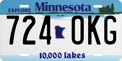 MN license plate 724OKG