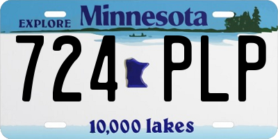 MN license plate 724PLP