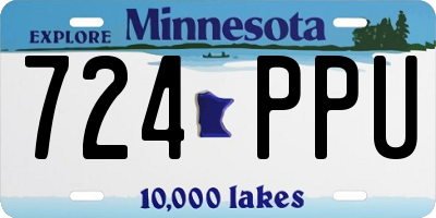 MN license plate 724PPU