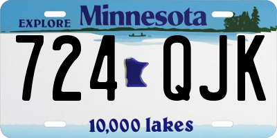 MN license plate 724QJK