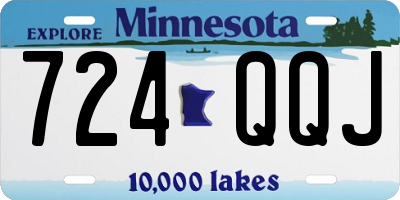 MN license plate 724QQJ
