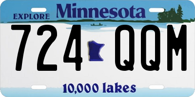 MN license plate 724QQM