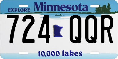 MN license plate 724QQR