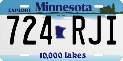 MN license plate 724RJI