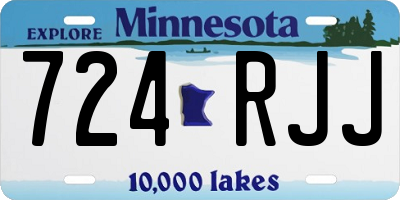 MN license plate 724RJJ