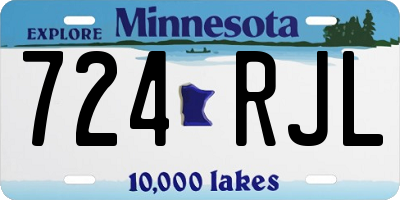 MN license plate 724RJL