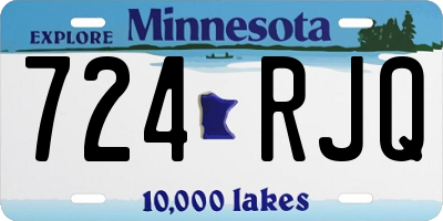 MN license plate 724RJQ