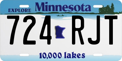 MN license plate 724RJT
