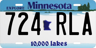 MN license plate 724RLA