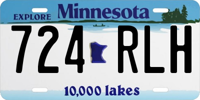 MN license plate 724RLH