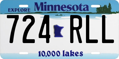 MN license plate 724RLL