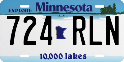 MN license plate 724RLN