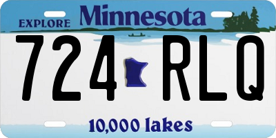 MN license plate 724RLQ