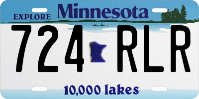 MN license plate 724RLR