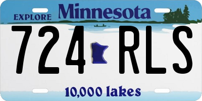 MN license plate 724RLS