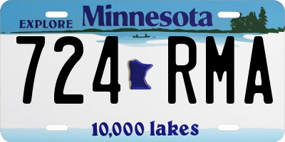 MN license plate 724RMA