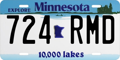 MN license plate 724RMD