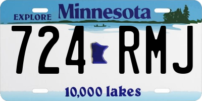 MN license plate 724RMJ
