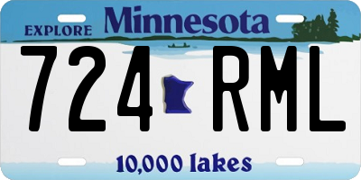 MN license plate 724RML