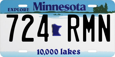 MN license plate 724RMN
