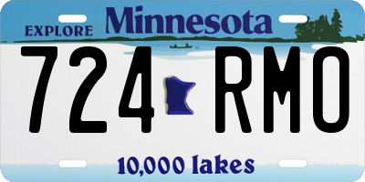 MN license plate 724RMO