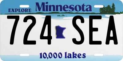 MN license plate 724SEA