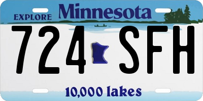 MN license plate 724SFH