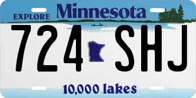 MN license plate 724SHJ