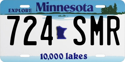 MN license plate 724SMR