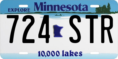 MN license plate 724STR