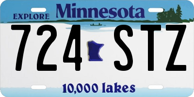 MN license plate 724STZ