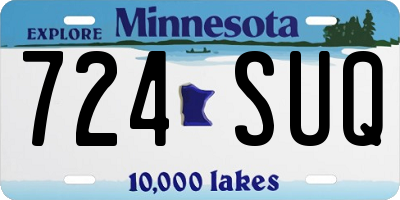 MN license plate 724SUQ