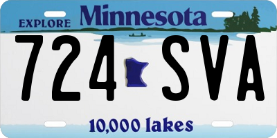 MN license plate 724SVA