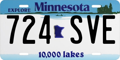 MN license plate 724SVE
