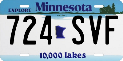 MN license plate 724SVF
