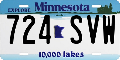 MN license plate 724SVW