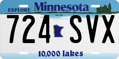 MN license plate 724SVX
