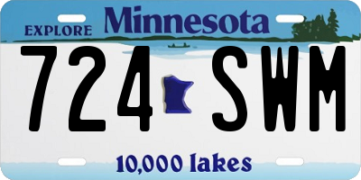 MN license plate 724SWM