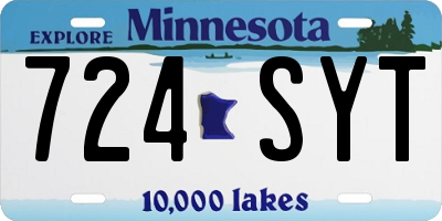 MN license plate 724SYT
